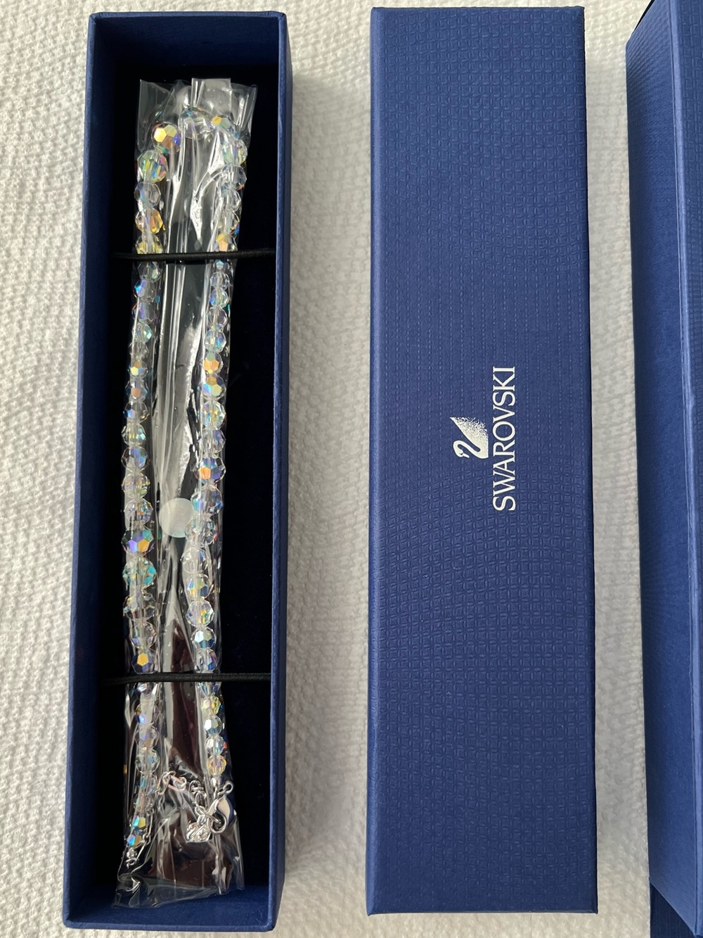 Authentic Swarovski Beaded Aurora Borealis Necklace. BNIB. RARE FIND.